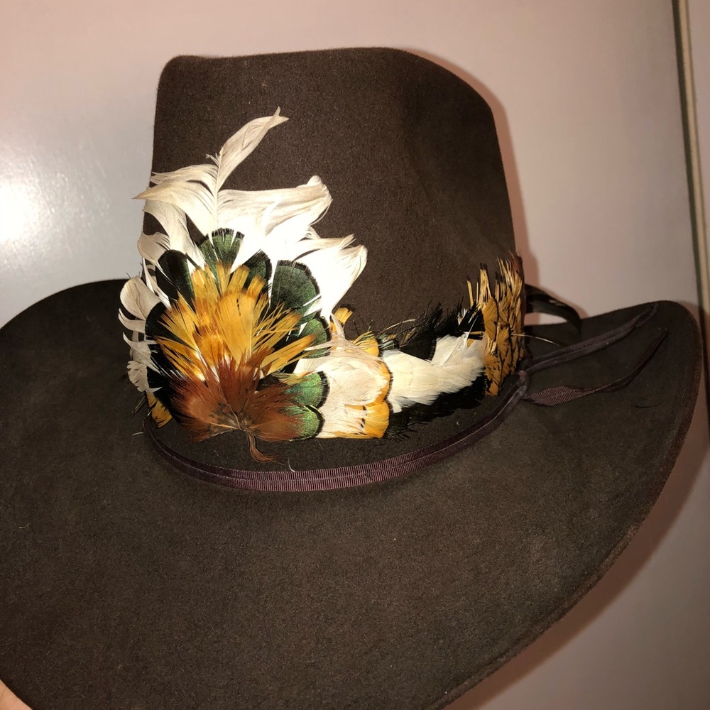 Resistor Beaver Hat with Feather Band